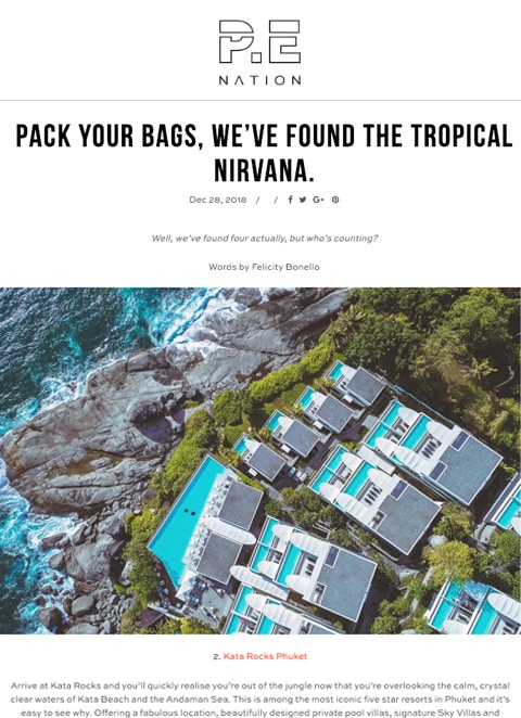 PE Nation - Pack your bags we’ve found the tropical nirvana